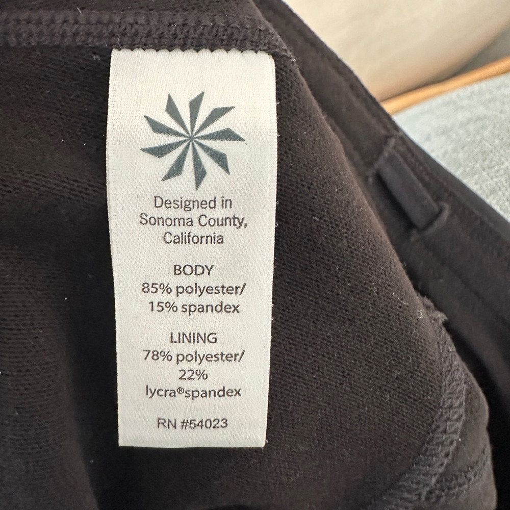 Athleta Ranier High Rise‎ Leggings Womens S Black Athleisure Workout Activewear - Picture 15 of 15
